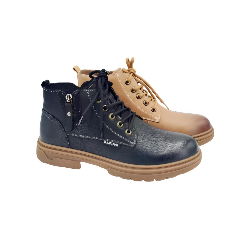 KANGNAI/康奈11227027冬款高帮圆头休闲时尚舒适斯英伦风马丁靴