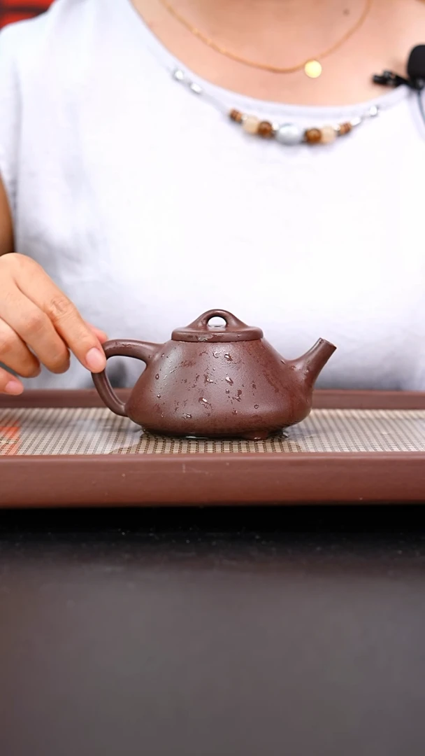 茶壶紫砂全手工底槽青子冶石瓢