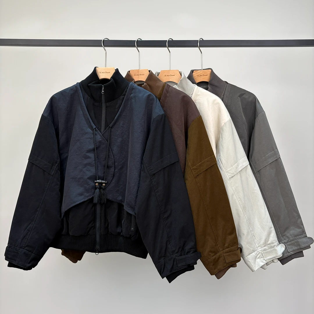 失物招领潮牌女装 2025冬季新款保暖时尚百搭假两件羽绒服256037