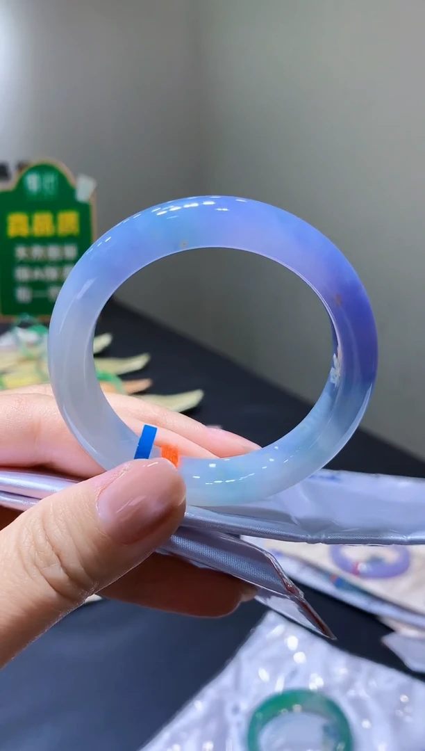 未镶嵌手镯翡翠k335天然A货缅甸翡翠53.1