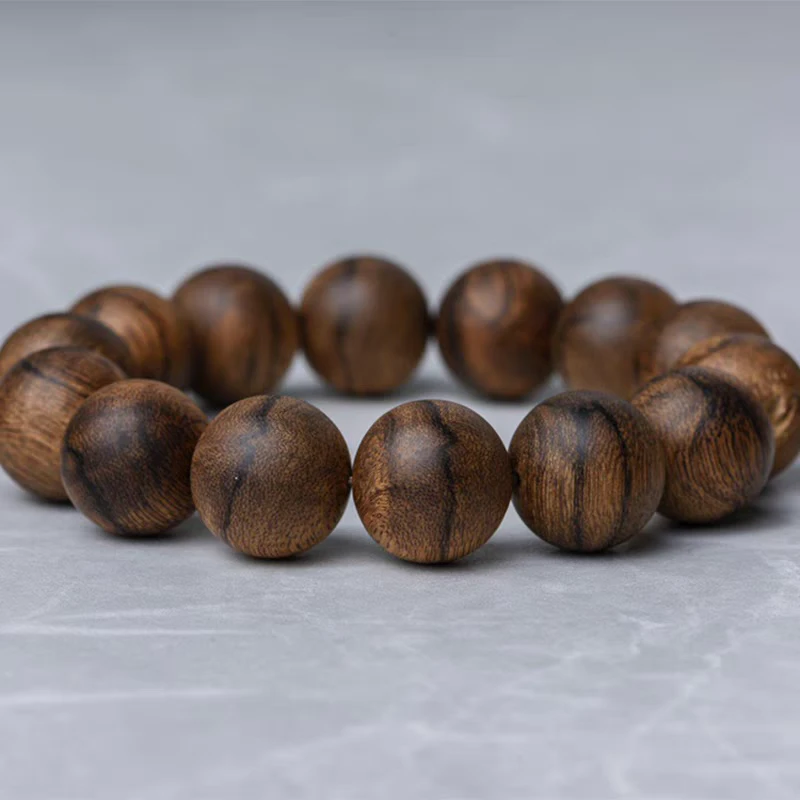 正宗金丝檀木手串20mm[无礼盒]QW055
