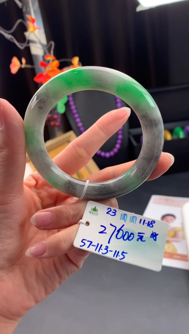 未镶嵌手镯翡翠翡翠自带#送人#，假一赔三