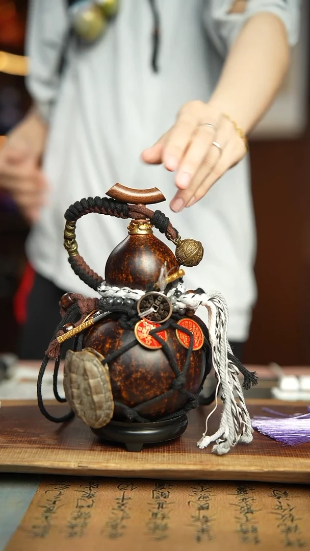 207号400ml左右非遗大漆酒葫芦