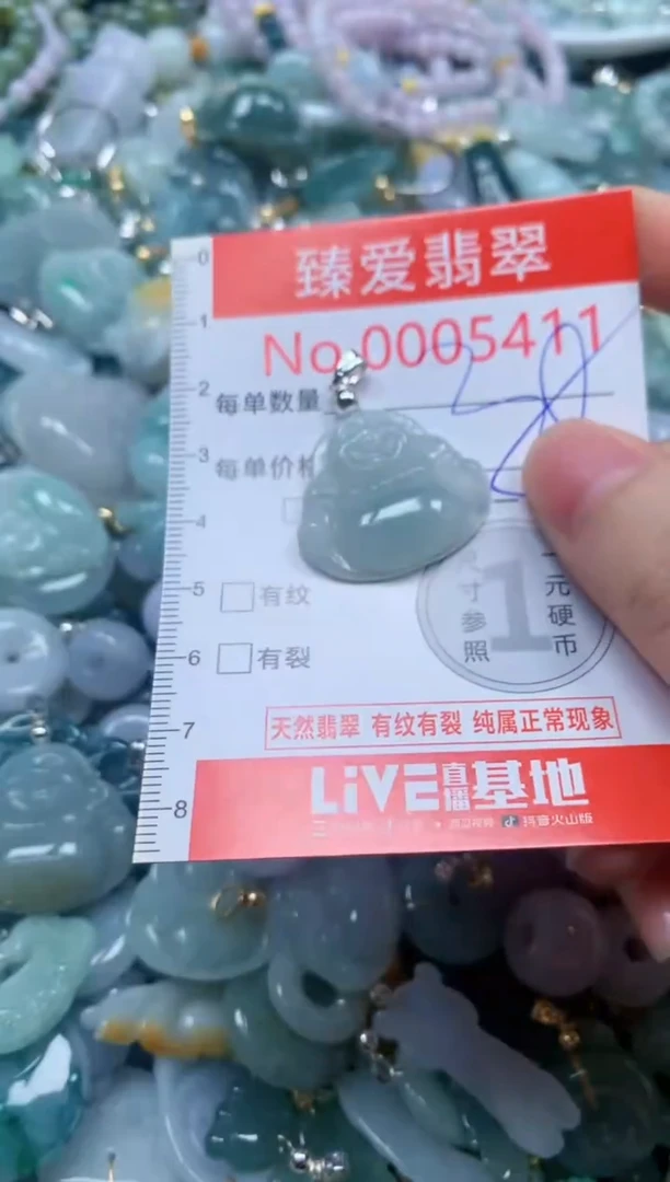 翡翠未镶嵌吊坠(不含链)5411