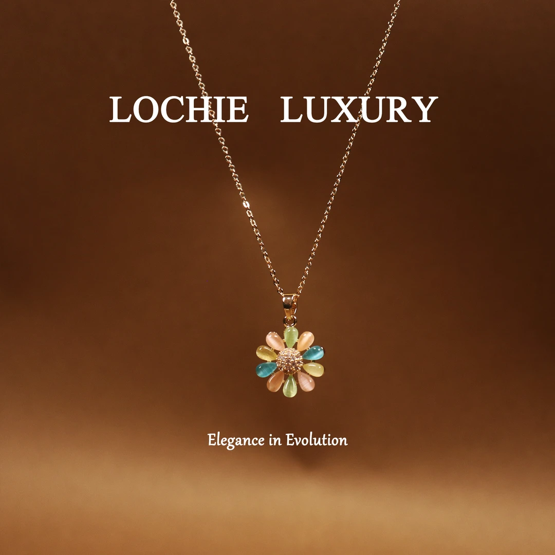 铜项链 【风雨兰】L548法式时尚轻奢气质小雏菊花瓣项链