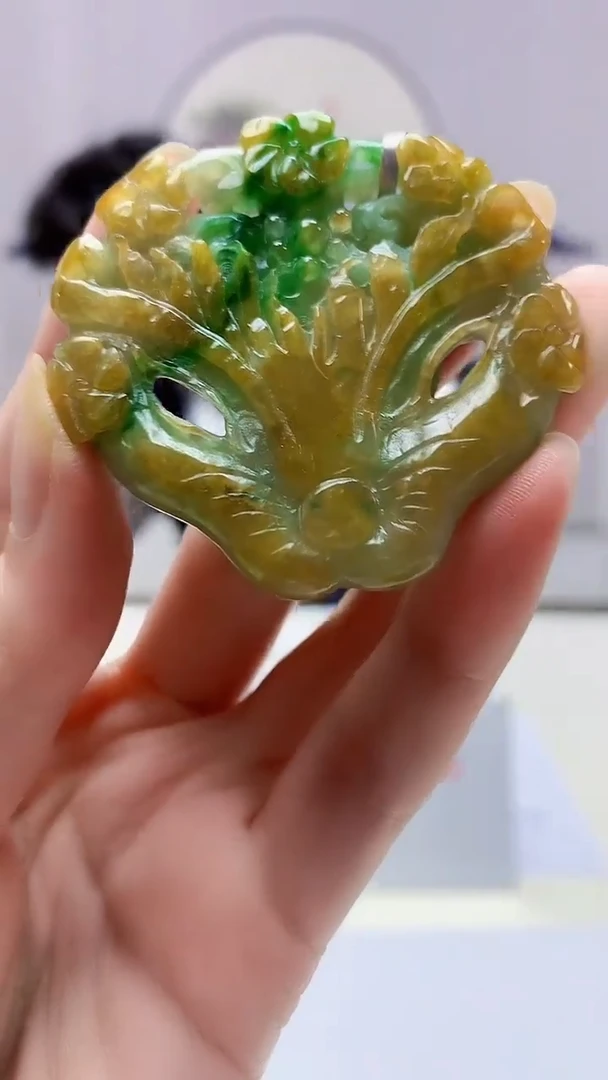 【闪购商品】定制翡翠未镶嵌4688zm-毛货挂件266