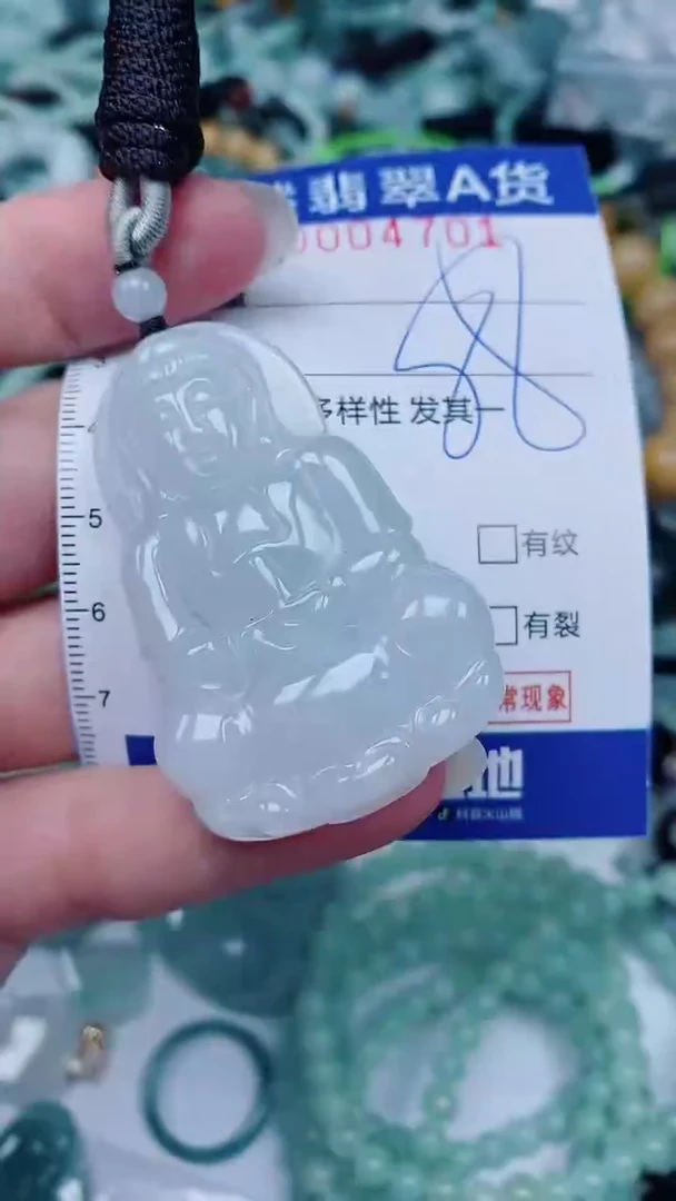 翡翠未镶嵌颈饰00004701