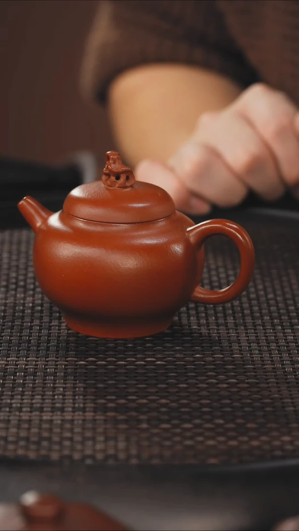 茶壶紫砂太湖石宫灯 朱泥