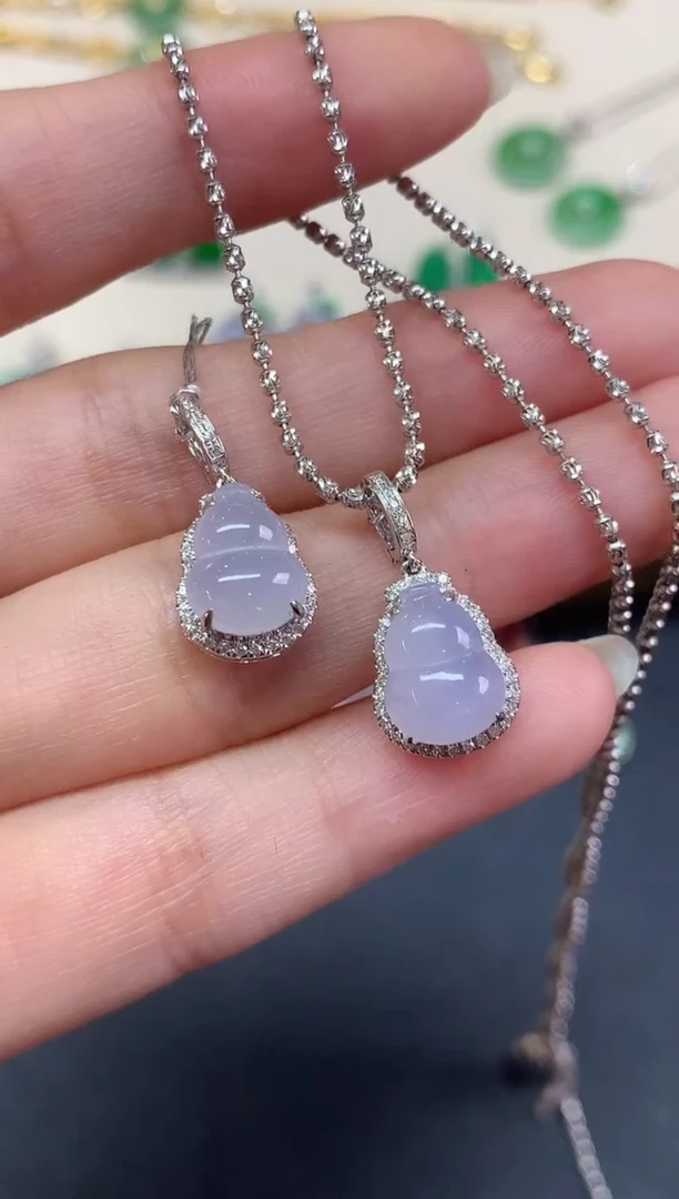 吊坠(不含链)18K金镶嵌翡翠吊坠(不含链)|2980多样性发其一