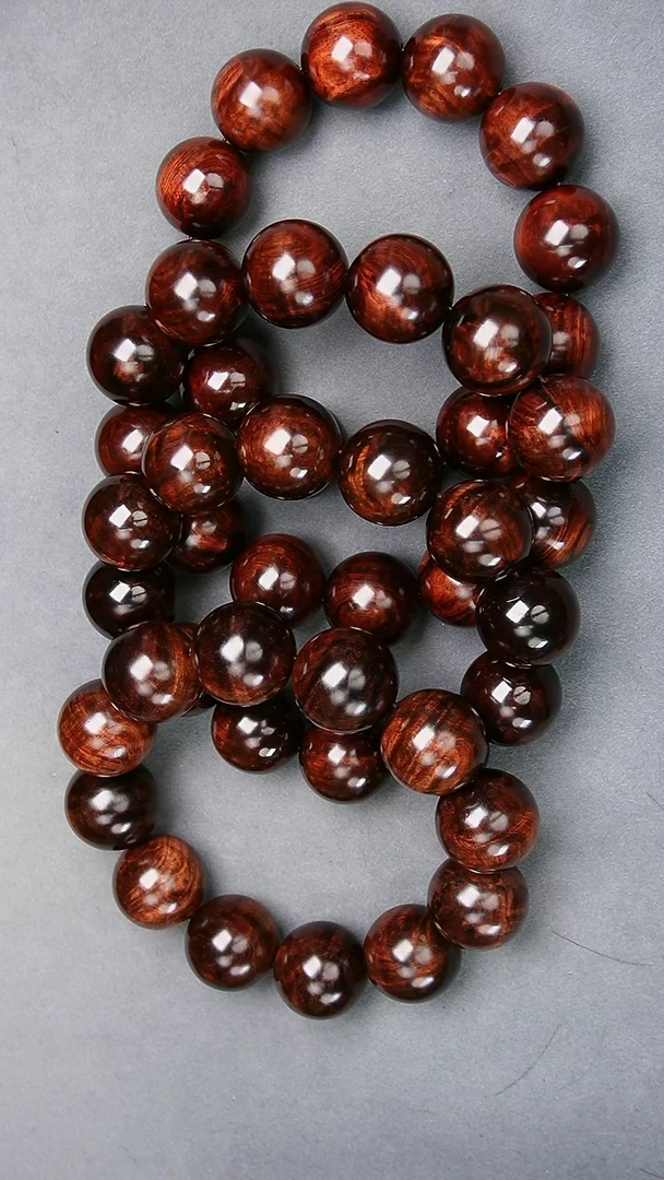 手串/手链黄花梨/降香黄檀2.0十月田水波留疤圆珠多样性发一