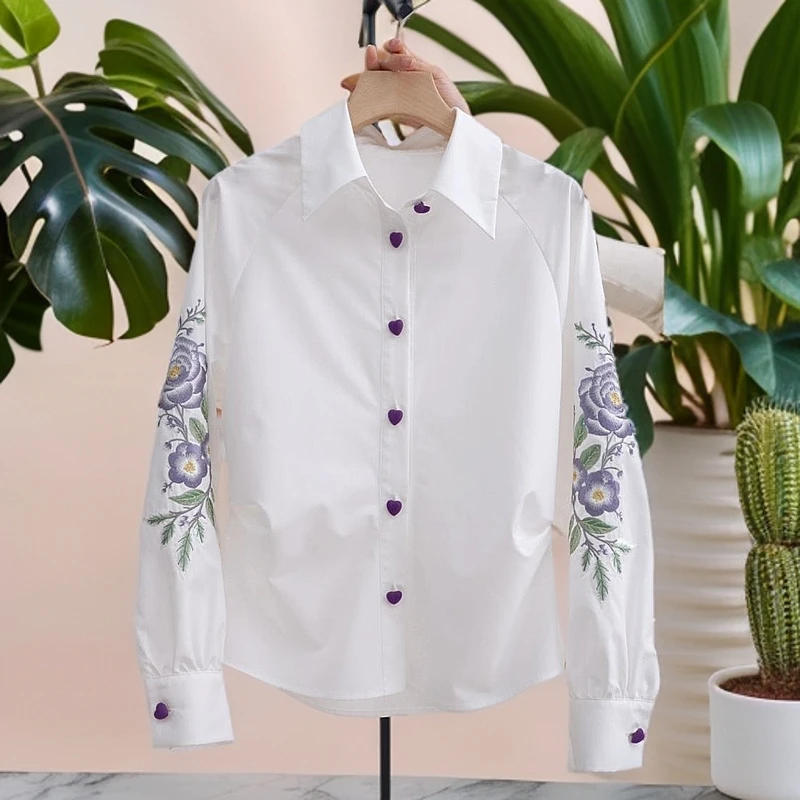 拉夏贝尔印花衬衫女款爆款2025网红洋气女炸街纯欲慵懒风衣服女装