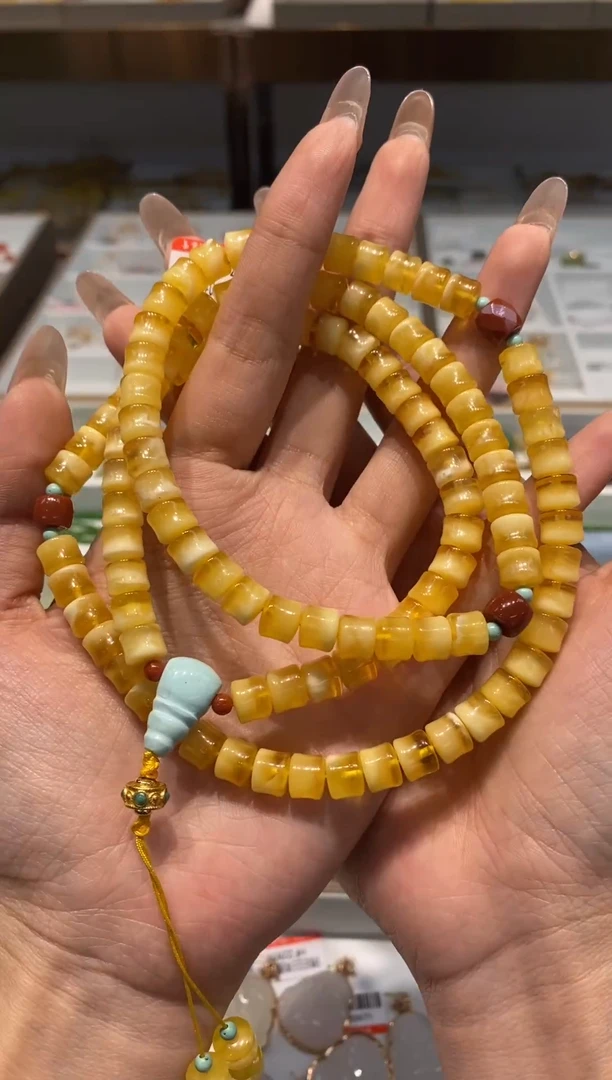【闪购商品】琥珀颈饰未镶嵌项链