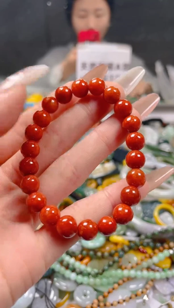 【闪购商品】翡翠颈饰未镶嵌8-9MM/J/翡翠A货一图一物