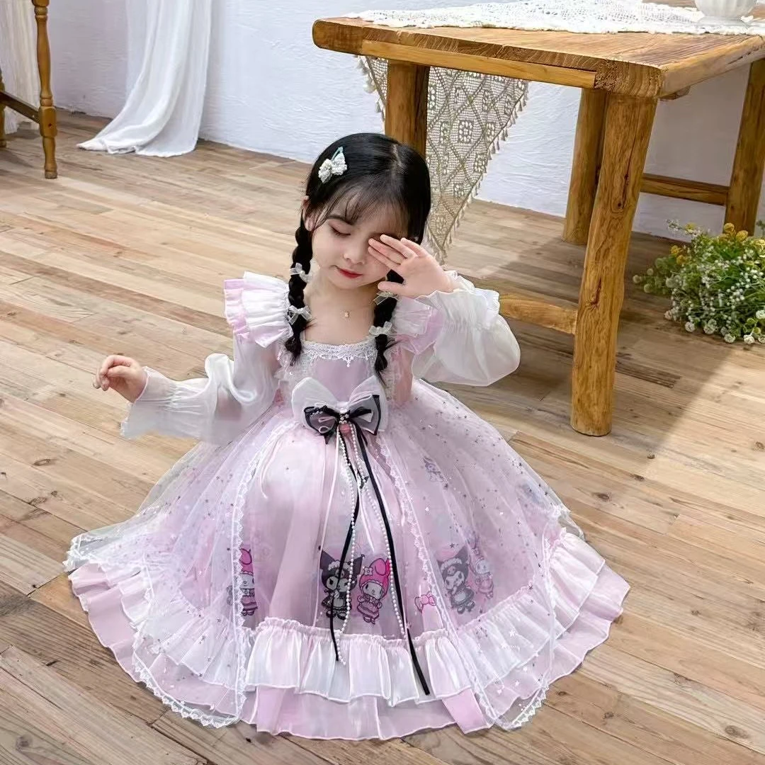 库洛米秋季女蓬蓬裙春秋连衣裙裙子女童刺绣小女孩洋气（非主图款）