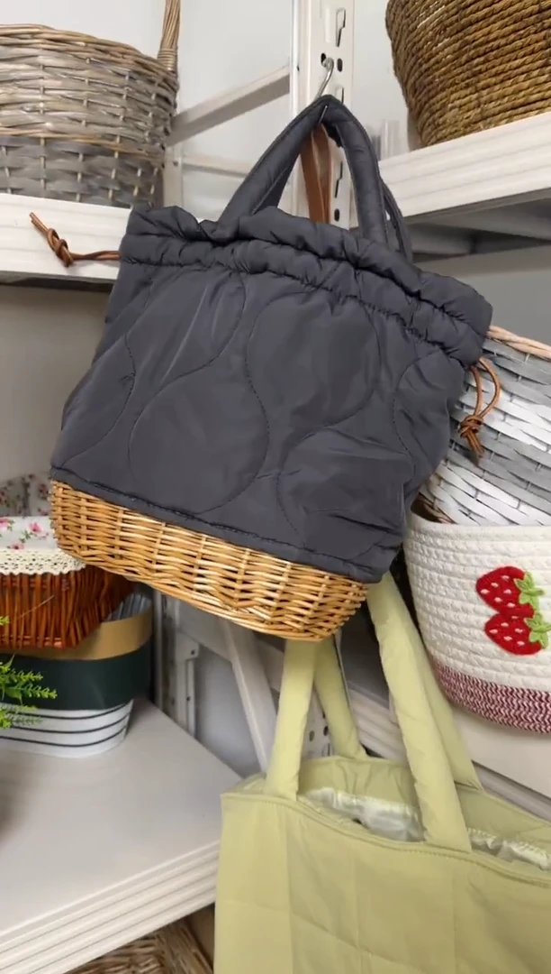 微瑕捡漏柳编棉包