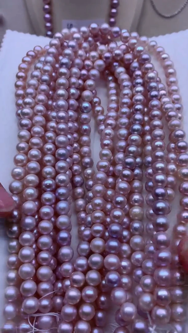 【闪购商品】淡水珍珠项链银S925镶嵌多发其一