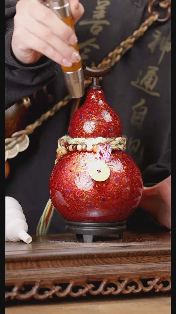 180号精品天然大漆酒葫芦一物一拍~