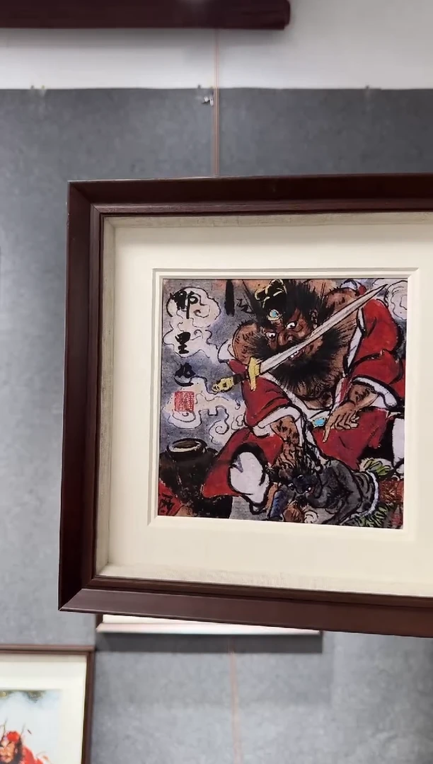 国画牛百川老师手绘37x37 哪里逃