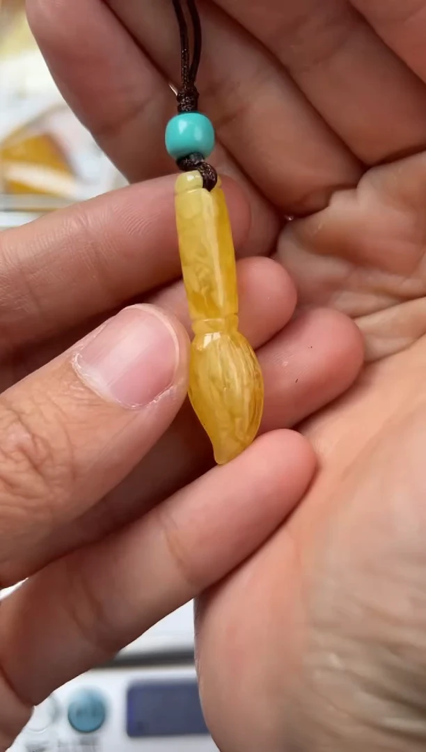 裸石蜜蜡未镶嵌蜜蜡珠子带瑕疵 假一赔万