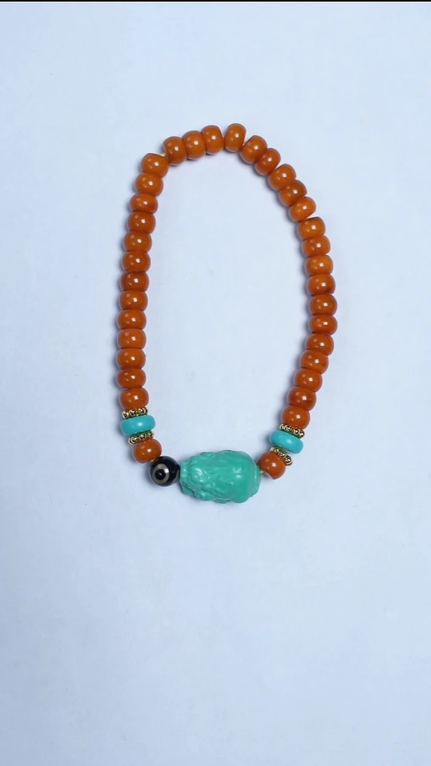 手链蜜蜡未镶嵌老蜡老型手串6mm