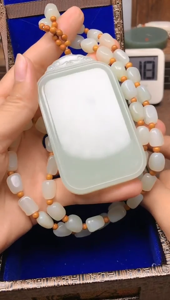 和田玉未镶嵌颈饰1540