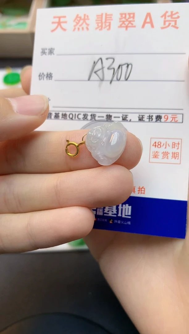 颈饰未镶嵌翡翠天然缅甸A货翡翠百元以上9元证书费自理