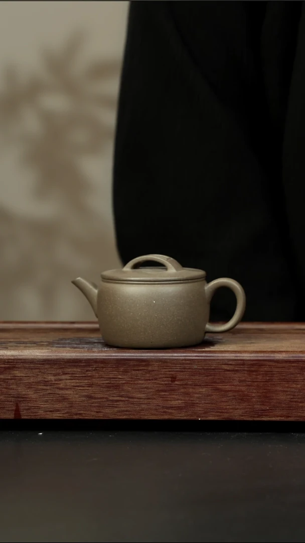 茶壶紫砂青灰紫泥 汉瓦