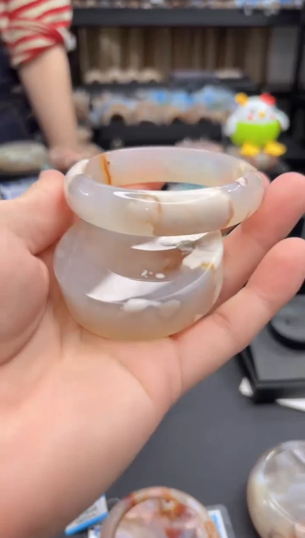 未镶嵌手镯石英质玉89(59圈赠送镯心)