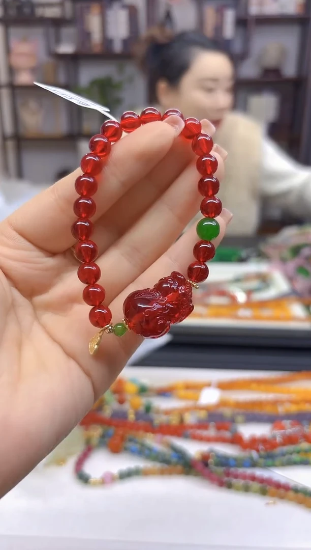 【闪购商品】琥珀手链未镶嵌DIY款S533