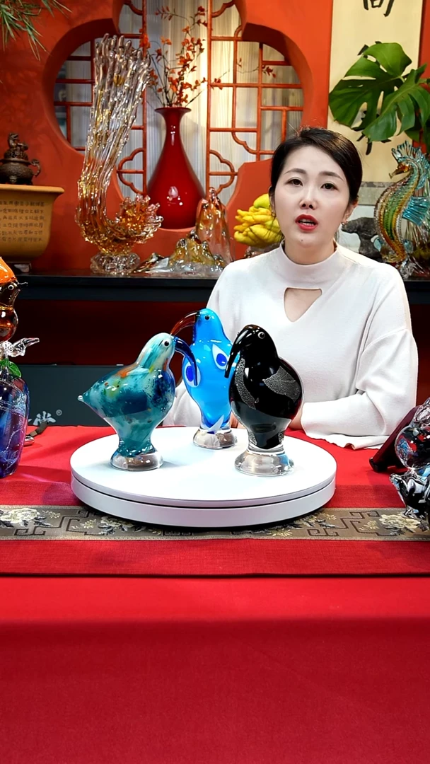 手工艺品琉璃几维鸟单只