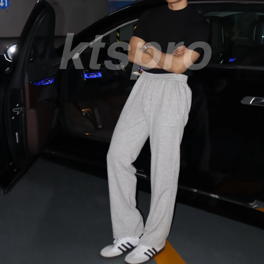 【ktspro泡泡提花训练裤】老钱休闲宽松直筒卫裤高弹运动健身透气