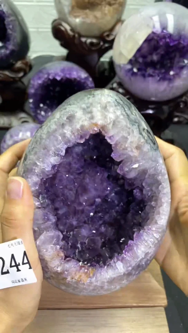 未镶嵌紫晶大型摆件（非配饰）244号龙蛋