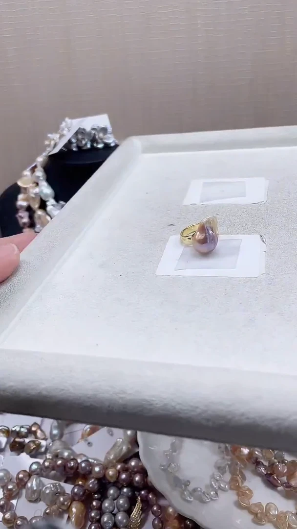 未镶嵌戒指淡水珍珠【纯恬饰品】