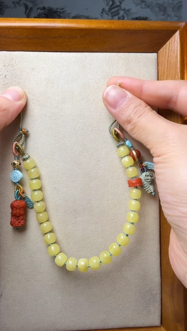 【闪购商品】蜜蜡裸石银S925镶嵌时尚百搭A1474