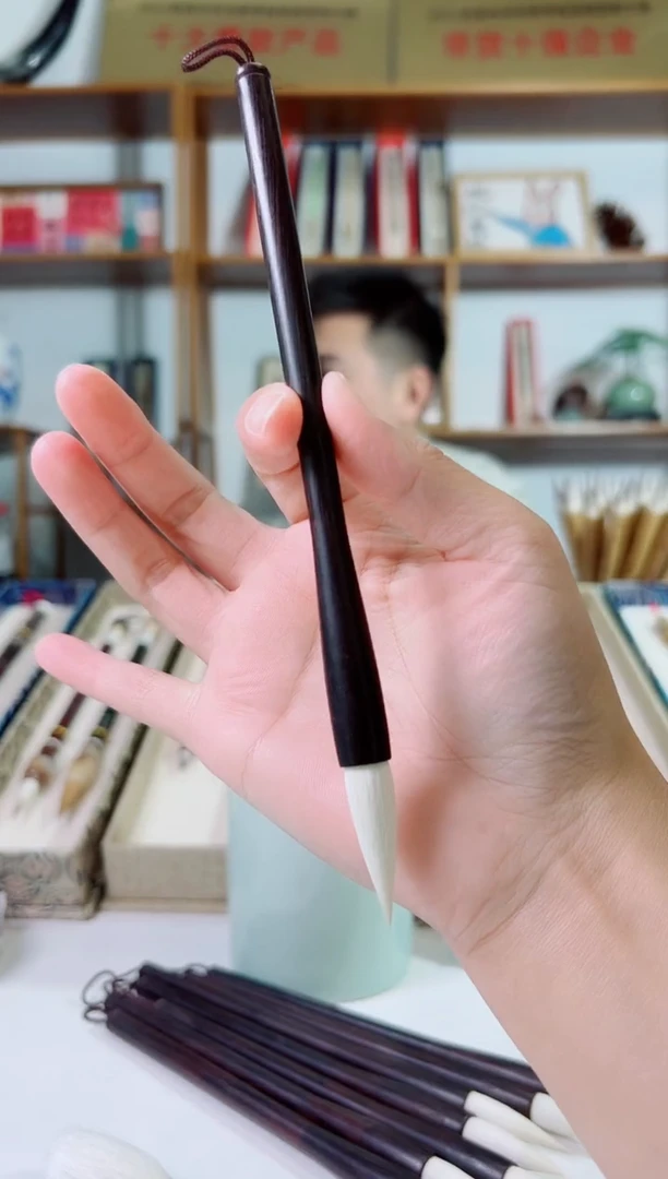 黑檀纯细光锋羊毫出锋3.2