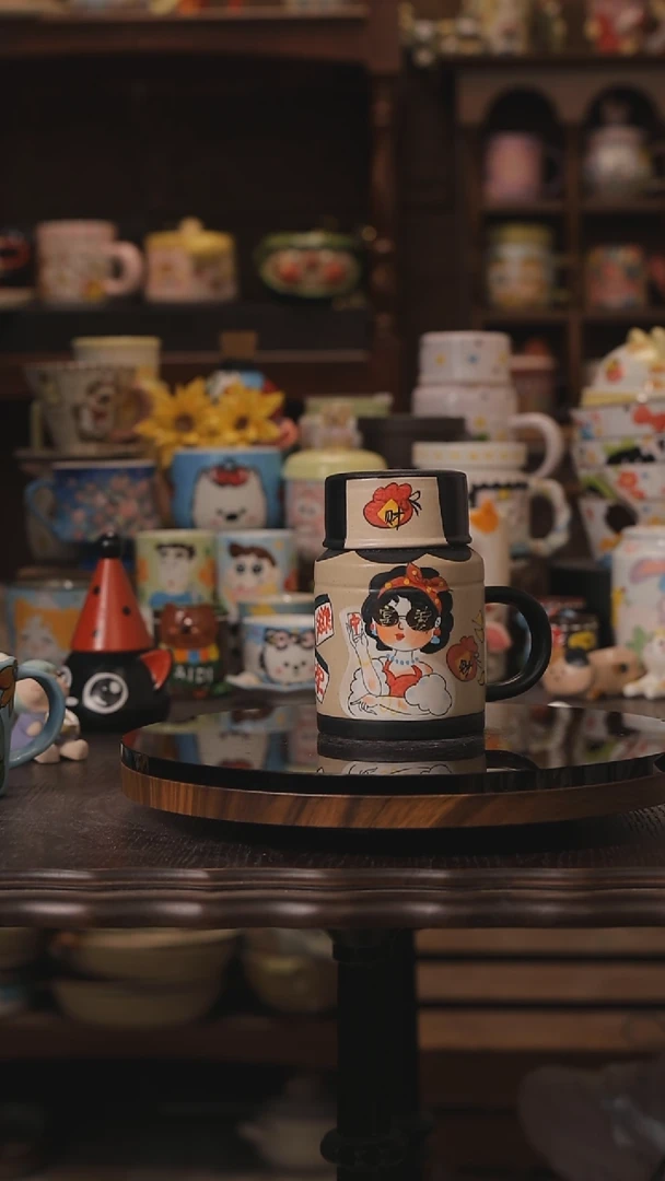 摆件景德镇釉下彩绘设计师款式陶瓷