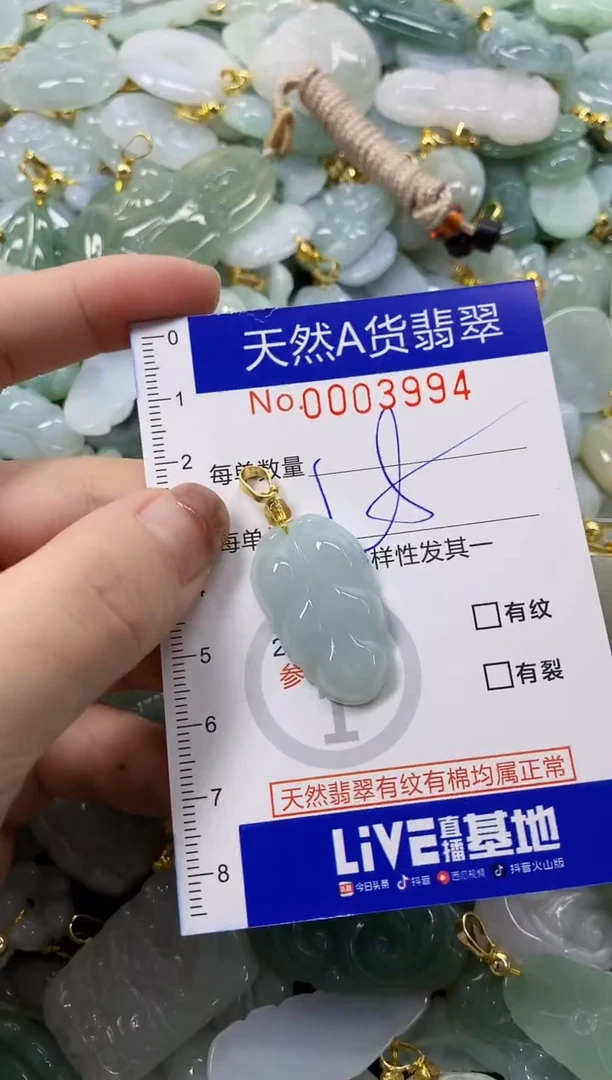 颈饰未镶嵌翡翠天然A货翡翠