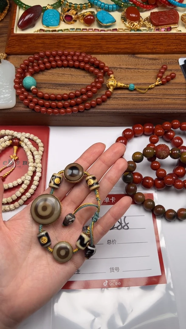 玛瑙/玉髓颈饰18K金镶嵌纯**～配饰配饰