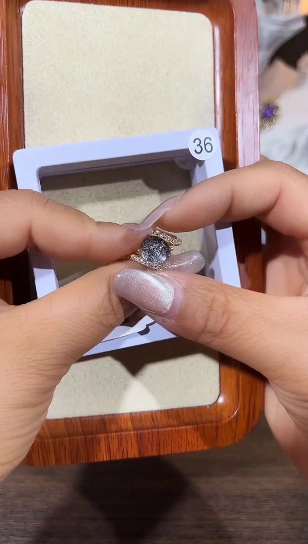 【闪购商品】水晶戒指银S925镶嵌定制