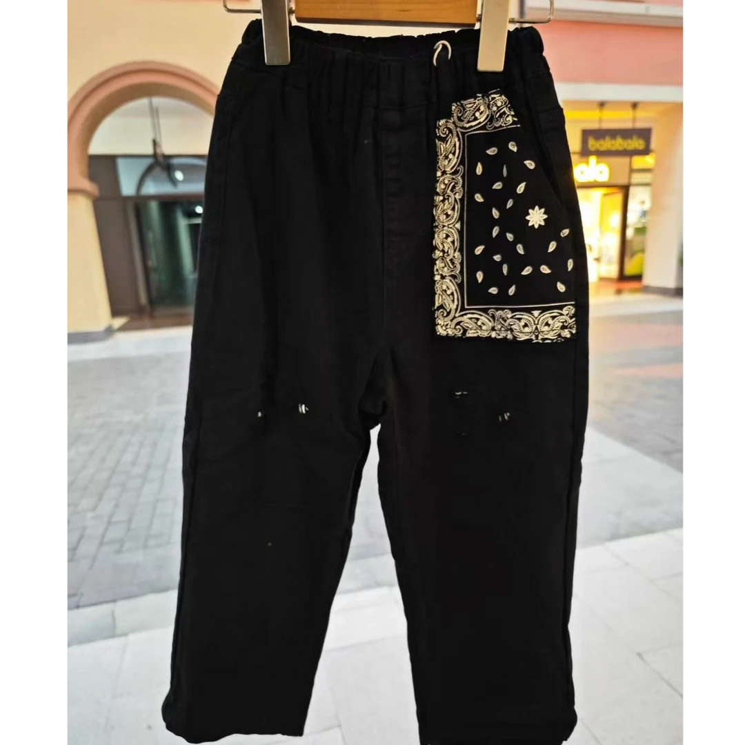 469【T0762】时尚破洞加绒牛仔长裤F1HAM4Z32