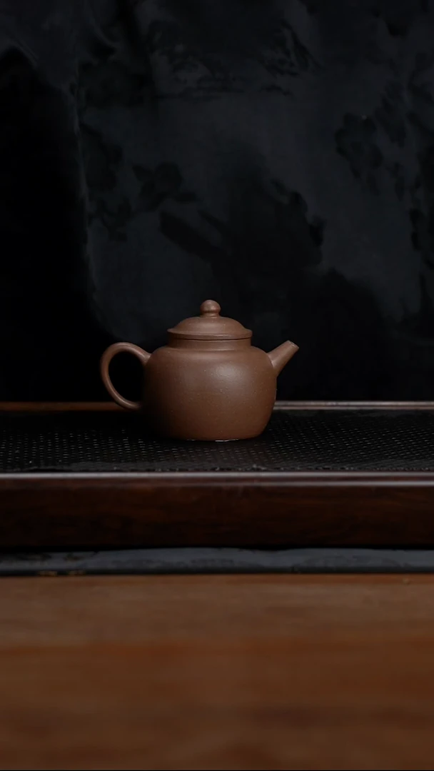 茶壶紫砂150cc原矿羊角山紫泥宫灯4