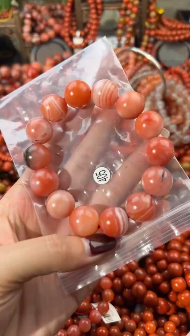 未镶嵌手串南红玛瑙16+