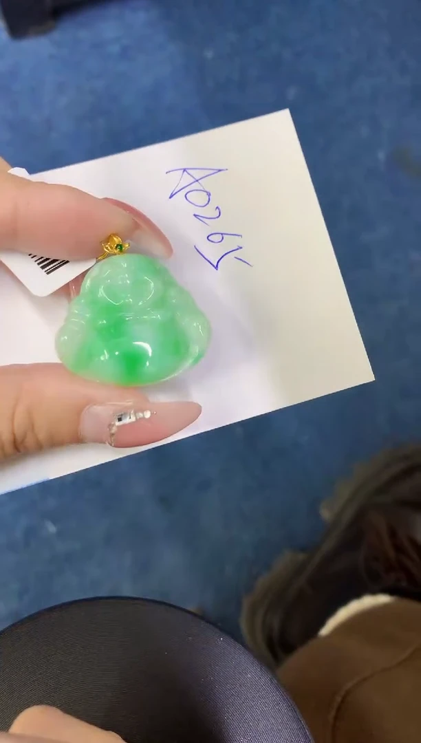 【闪购商品】翡翠颈饰18K金镶嵌0000000000000