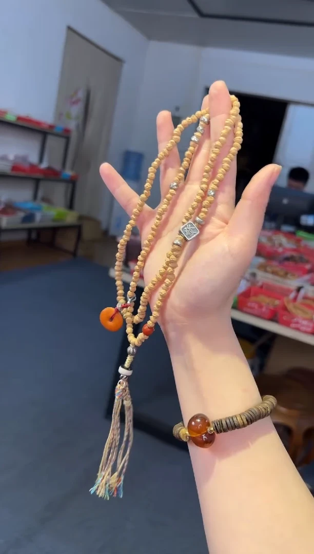 吊坠菩提根/象牙果   横打百香籽【宁宁同款】脖挂
