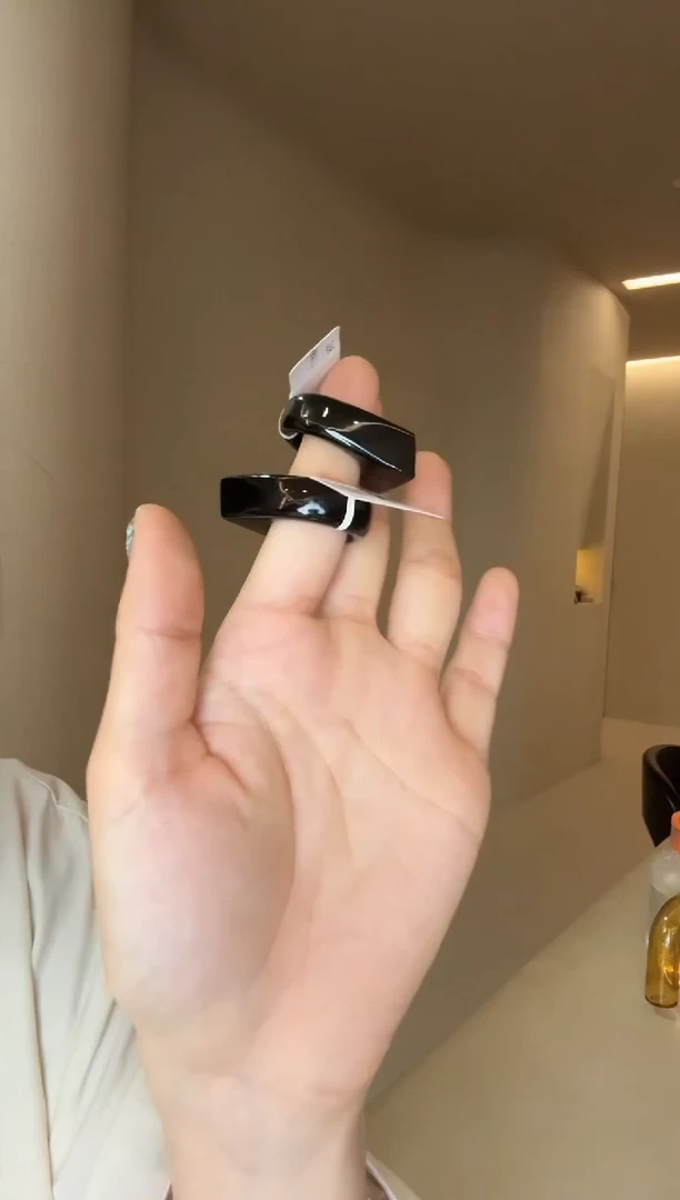 未镶嵌戒指和田玉17码黑青钻切马鞍多样性发其一