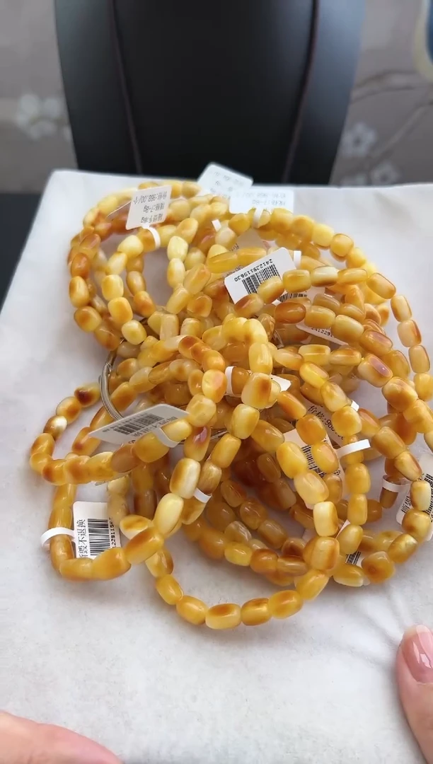 【闪购商品】琥珀裸石未镶嵌10203355-手串 多样性发一条