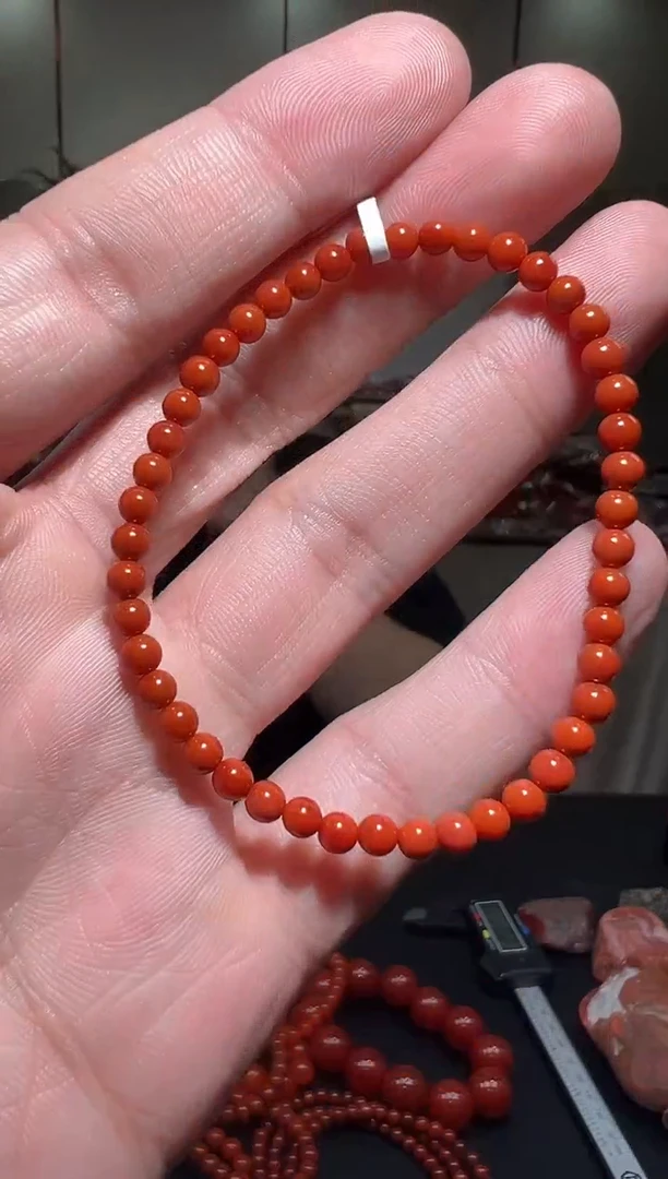 【闪购商品】南红玛瑙手链未镶嵌4mm/yz03012多样性发货