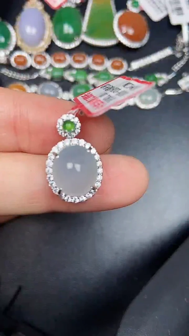 银S925镶嵌戒指翡翠1000