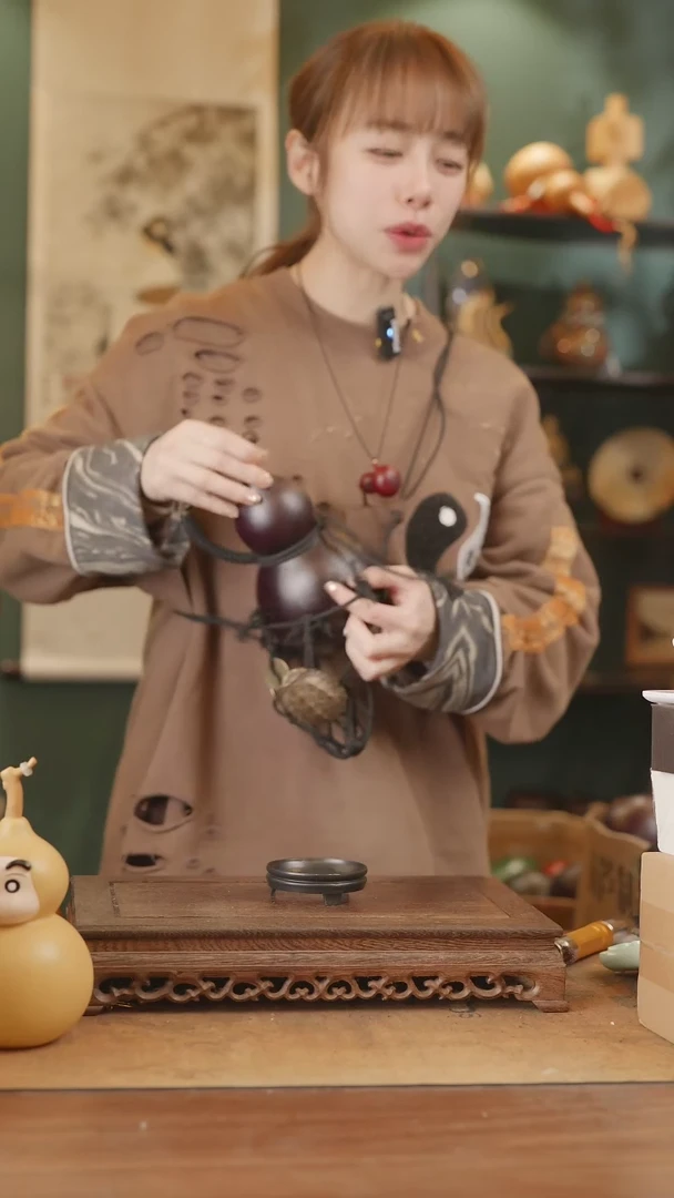 【闪购商品】168号精品天然大漆工艺防渗内胆酒葫芦~