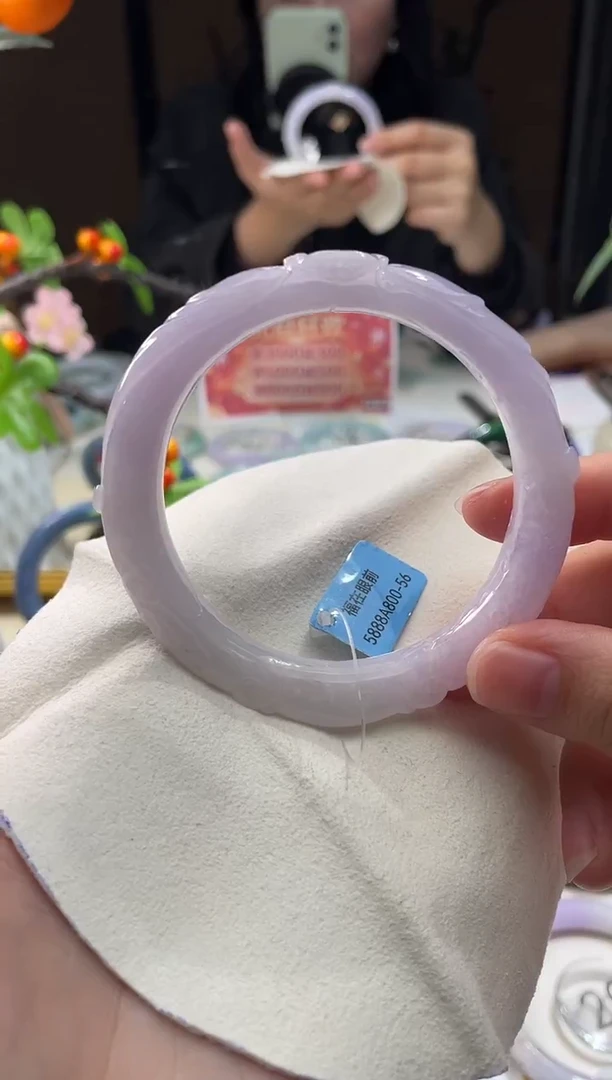 未镶嵌手镯翡翠9  翡翠手镯 56